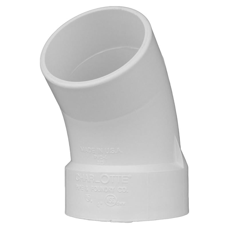 CHARLOTTE PIPE - Charlotte Pipe Schedule 40 1-1/4 in. Hub X 1-1/4 in. D Spigot PVC Street Elbow 1 pk [PVC003230600]