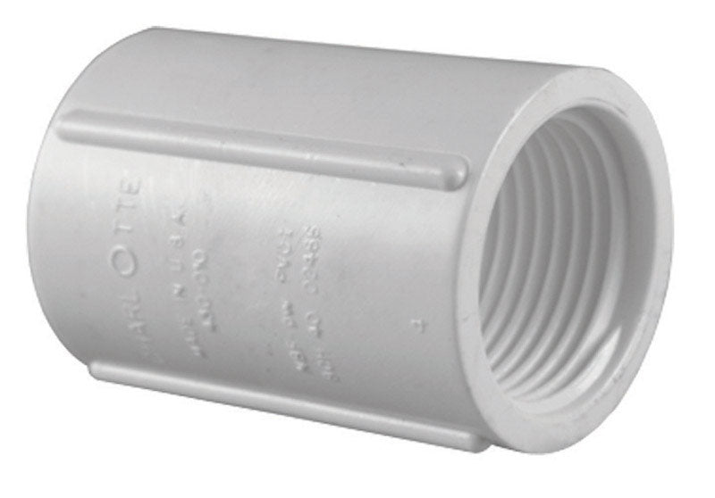 CHARLOTTE PIPE - Charlotte Pipe Schedule 40 1 in. FPT X 1 in. D FPT PVC Coupling 1 pk