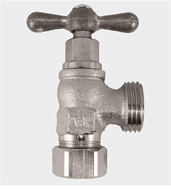 ARROWHEAD - Arrowhead 1/2 in. Copper Compression X 3/4 in. MHT Brass Washing Machine Valve