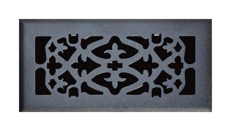 TRU AIRE - Tru Aire 4 in. H X 10 in. W 1-Way Matte Black Steel Floor Diffuser [C164OMB04X10]