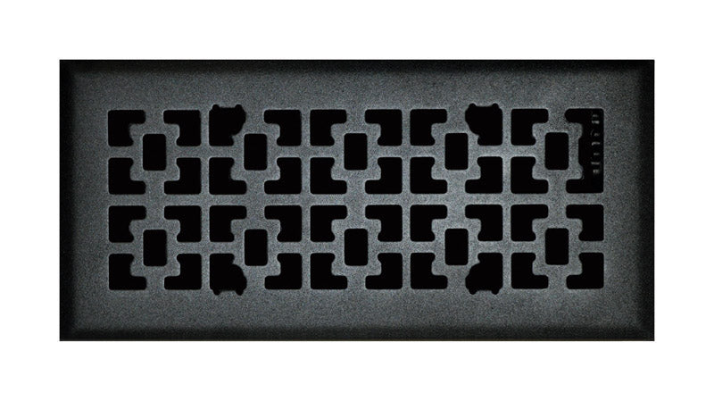 TRU AIRE - Tru Aire 4 in. H X 12 in. W 1-Way Matte Steel Floor Diffuser [C166VMB04X12]