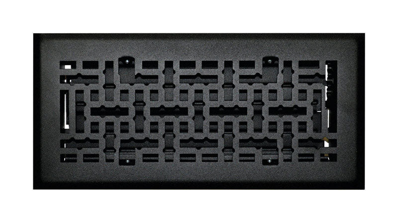 TRU AIRE - Tru Aire 4 in. H X 10 in. W 1-Way Matte Steel Floor Diffuser