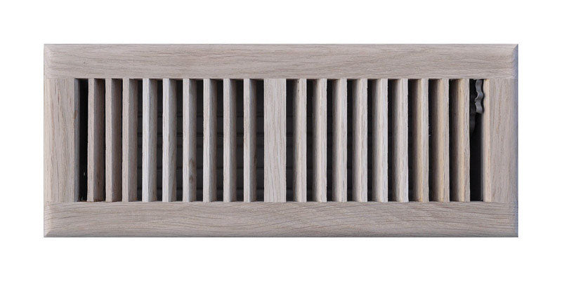 TRU AIRE - Tru Aire 4 in. H X 12 in. W 2-Way Oak Brown Steel Floor Diffuser [C168OUF04X12]