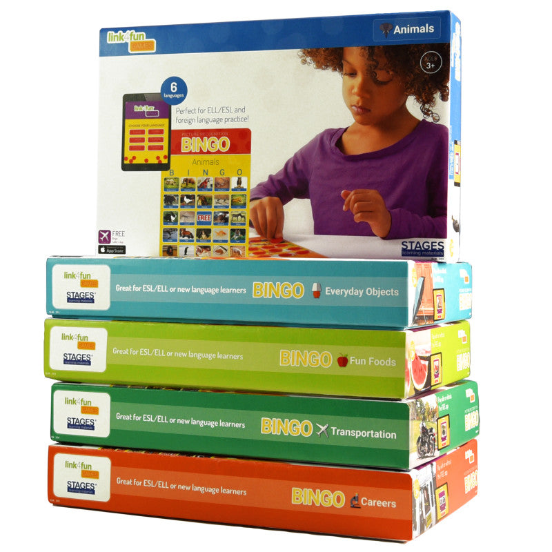 STAGES LEARNING MATERIALS - Picture Recognition Bingo Games, Set of all 5