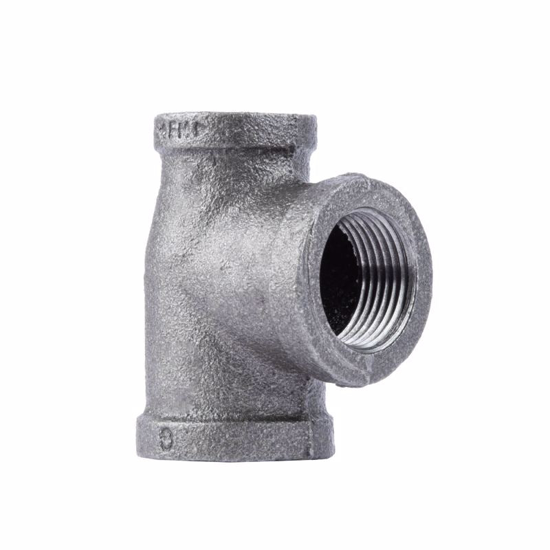 STZ INDUSTRIES - STZ Industries 3/4 in. FIP each X 3/4 in. D FIP 1 in. D FIP Black Malleable Iron Reducing Tee