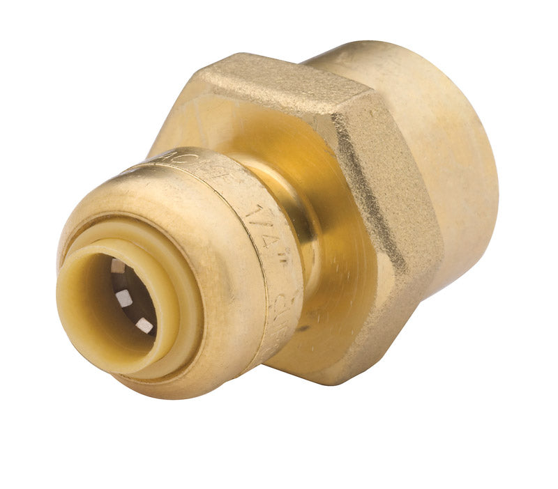 SHARKBITE - SharkBite 1/4 in. Push X 1/2 in. D FPT Brass Reducing Connector