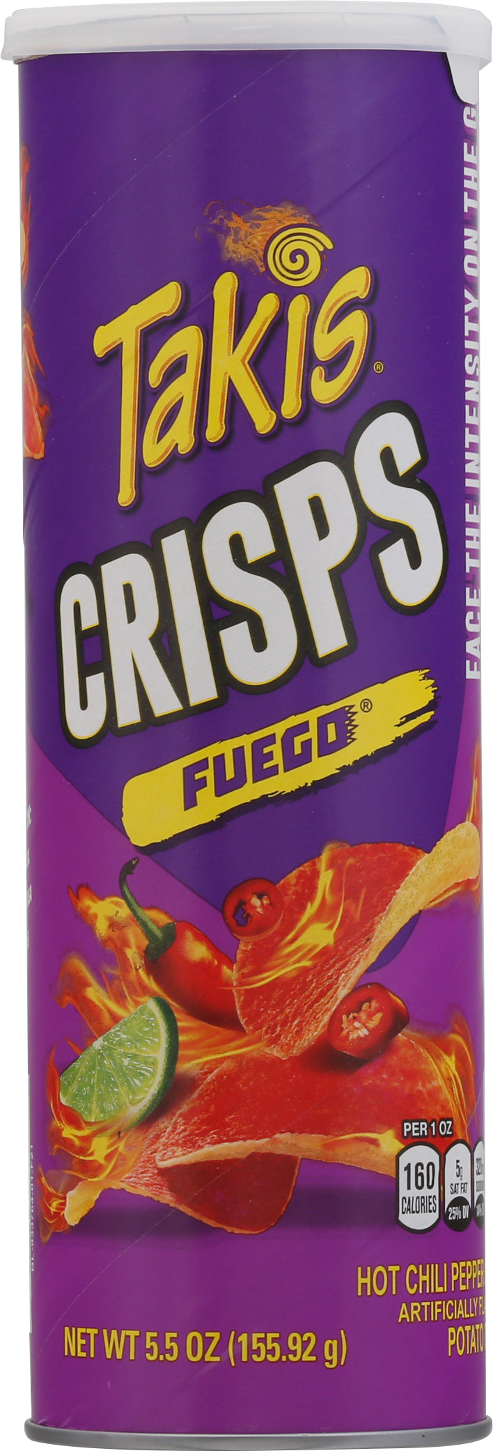 Takis Fuego Hot Chili Pepper & Lime Potato Crisps 5.5 oz - Case of 15