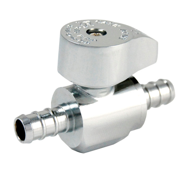 SHARKBITE - SharkBite 3/8 in. PEX Barb X 3/8 in. PEX Barb Brass Straight Stop Valve