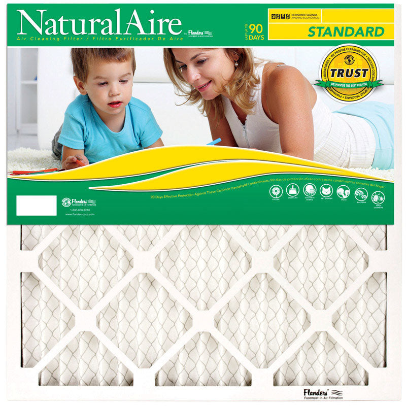NATURALAIRE - NaturalAire 20 in. W X 32 in. H X 1 in. D Synthetic 8 MERV Pleated Air Filter 1 pk - Case of 12