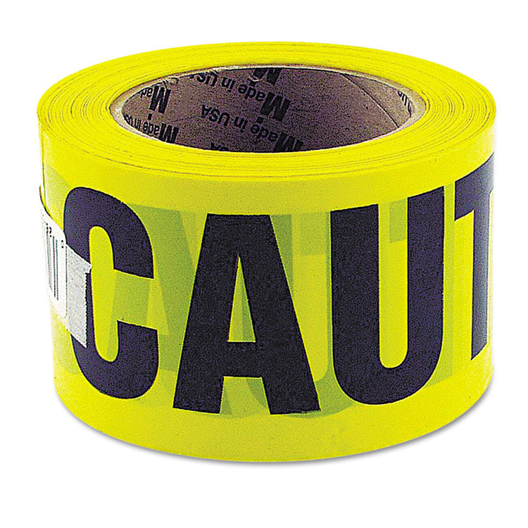 Great Neck - Caution Safety Tape, Non-Adhesive, 3" x 1,000 ft, Yellow