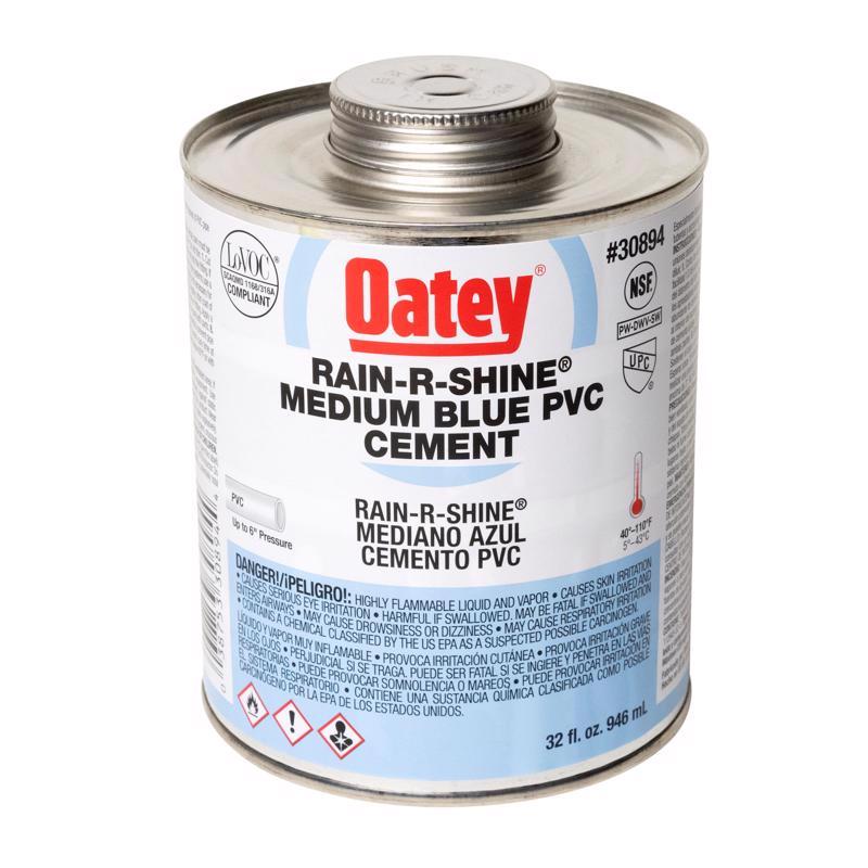 OATEY - Oatey Rain-R-Shine Blue Cement For PVC 32 oz [30894]