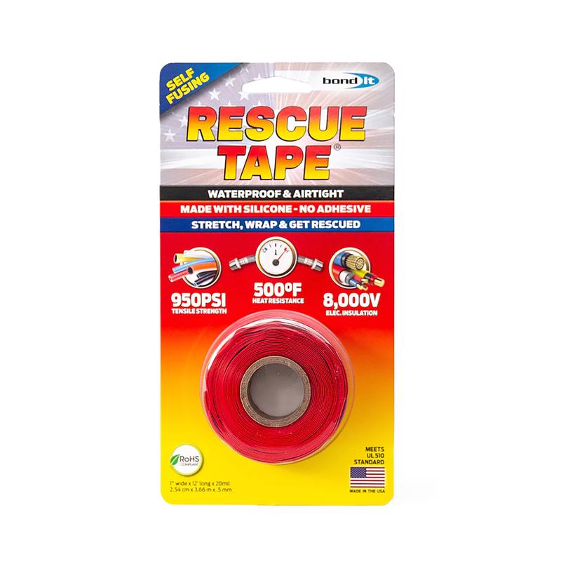 RESCUE TAPE - Rescue Tape Red 1 in. W X 12 ft. L Silicone Tape