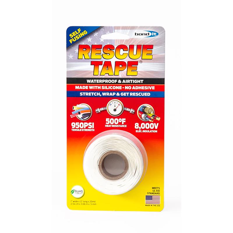 RESCUE TAPE - Rescue Tape White 1 in. W X 12 ft. L Silicone Tape