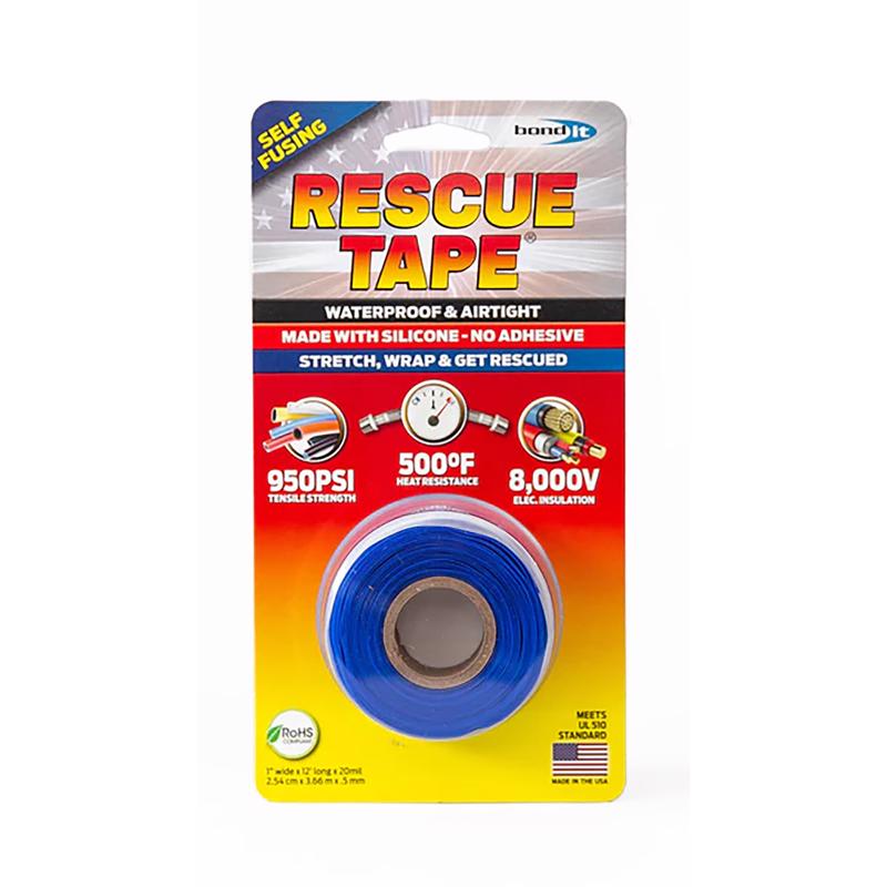 RESCUE TAPE - Rescue Tape Blue 1 in. W X 12 ft. L Silicone Tape