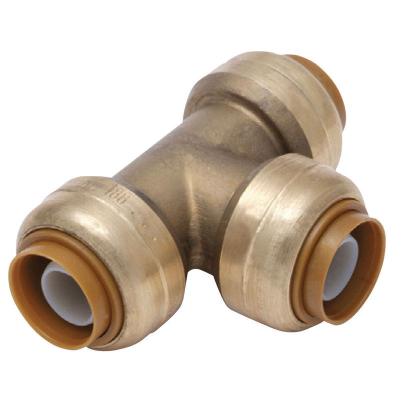 SHARKBITE - SharkBite 3/8 in. Push X 3/8 in. D Push Brass Tee