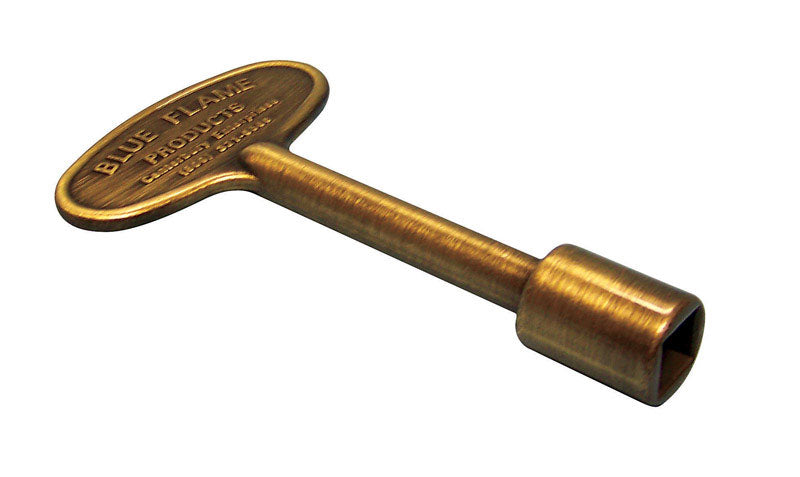 BLUE FLAME - Blue Flame Silver Antique Brass Zinc Gas Valve Key