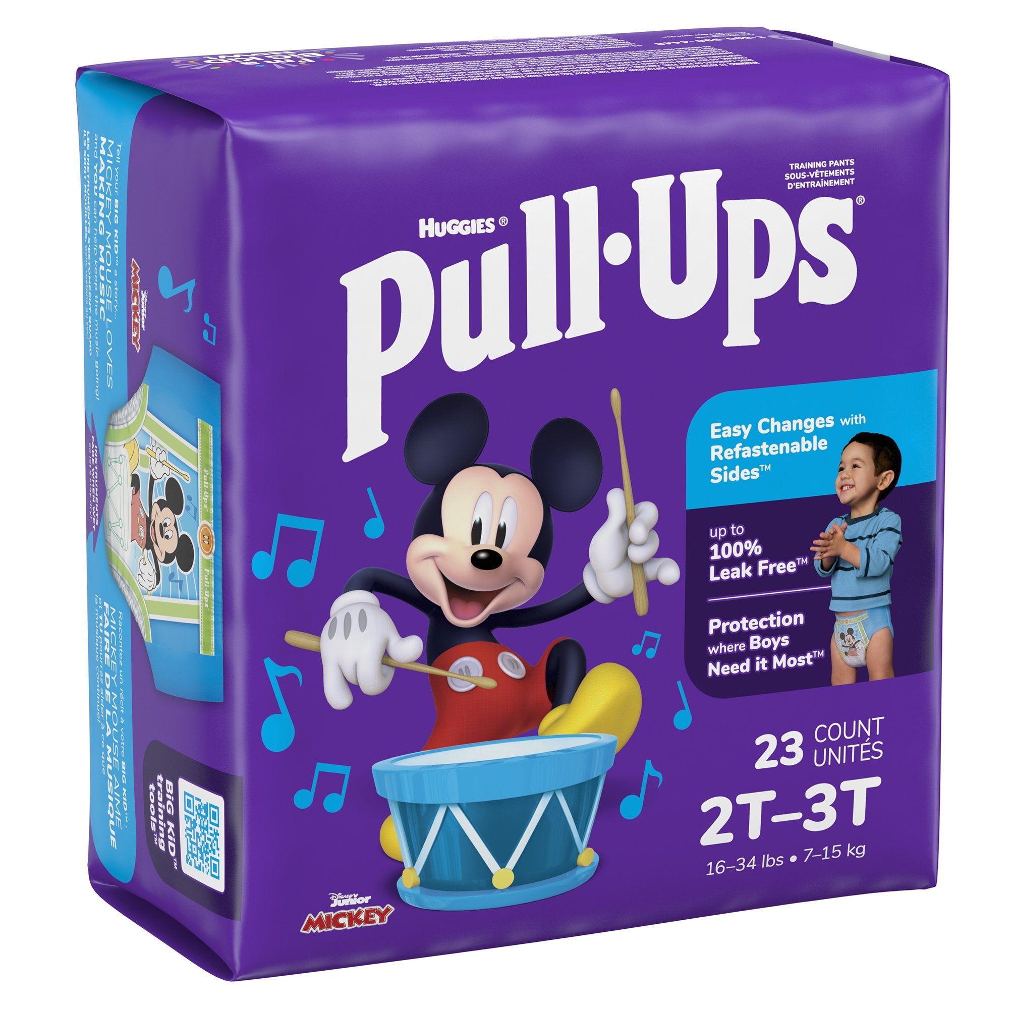 Kimberly Clark - Male Toddler Training Pants Pull-Ups® Size 2T to 3T Disposable Moderate Absorbency [23/PK]