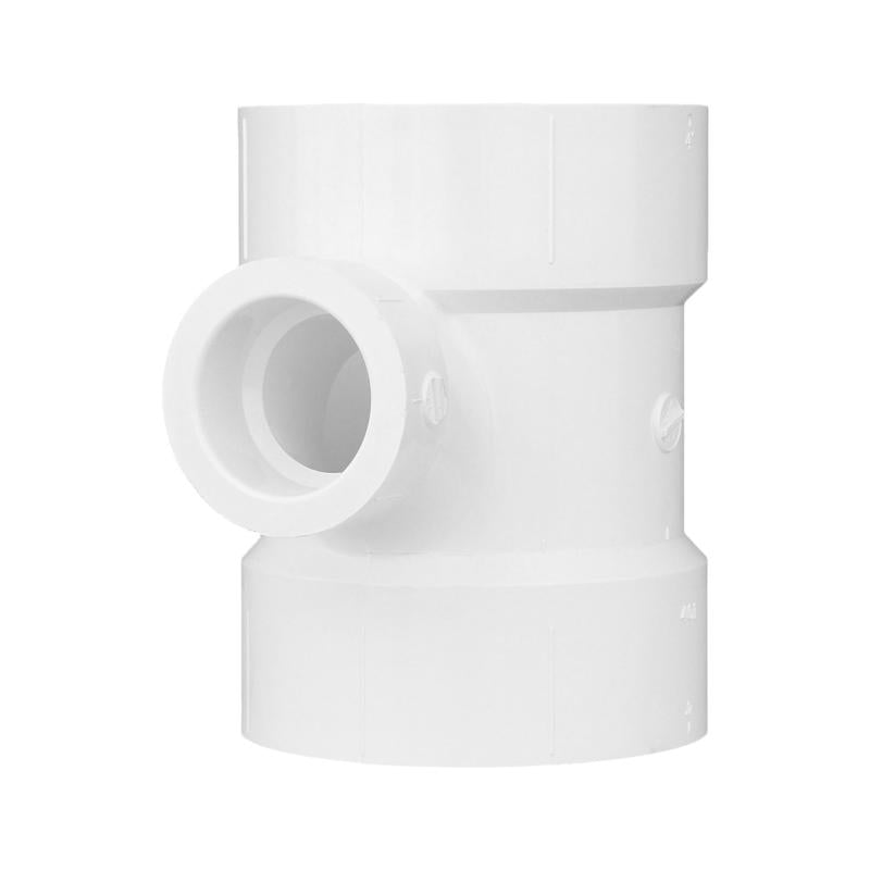CHARLOTTE PIPE - Charlotte Pipe 1-1/2 in. Hub X 4 in. D Hub PVC Sanitary Tee 1 pk
