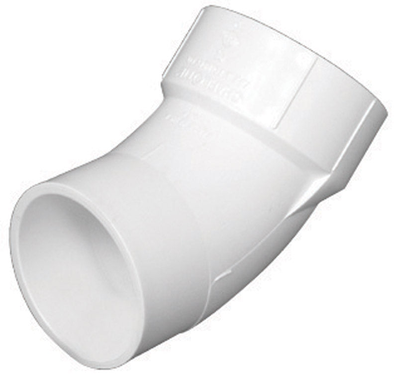 CHARLOTTE PIPE - Charlotte Pipe Schedule 40 4 in. Hub X 4 in. D Spigot PVC Street Elbow 1 pk