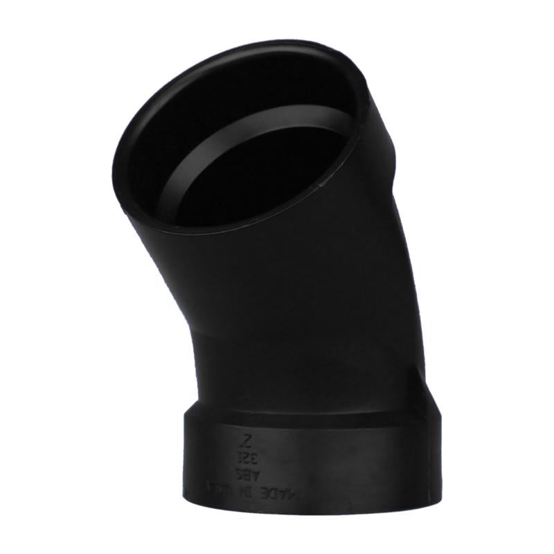 CHARLOTTE PIPE - Charlotte Pipe 2 in. Hub X 2 in. D Hub ABS 45 Degree Elbow