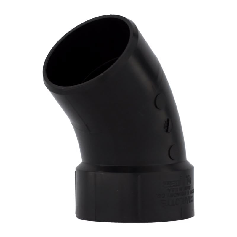 CHARLOTTE - Charlotte Pipe 3 in. Hub X 3 in. D Hub ABS 45 Degree Elbow [ABS003231000]
