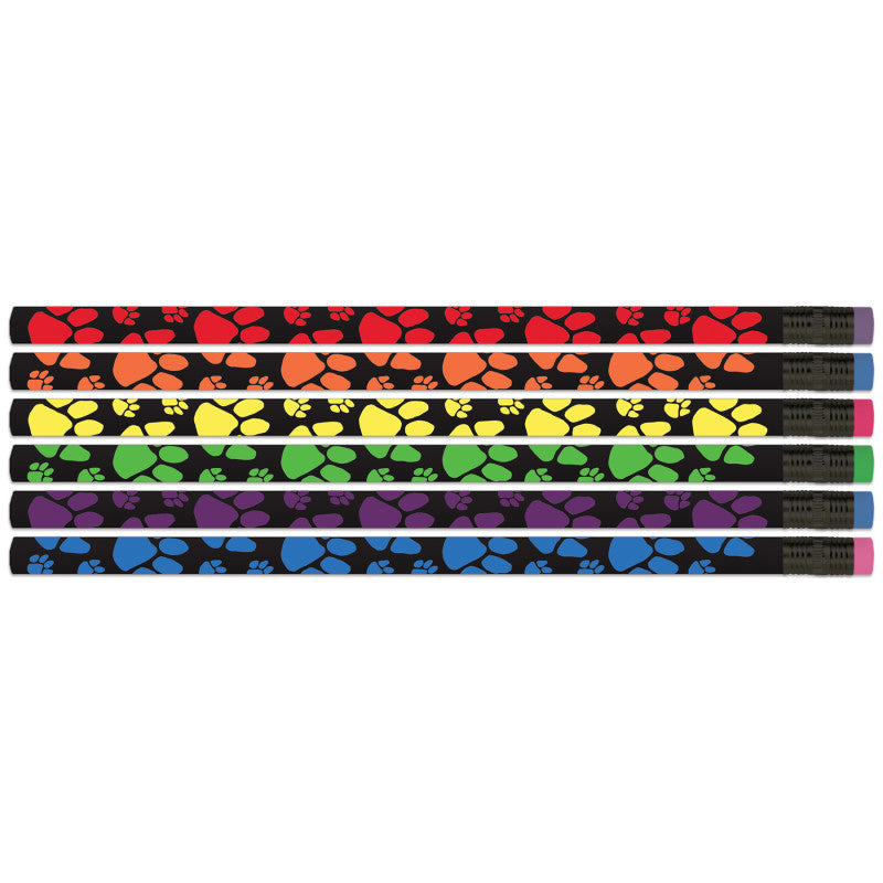 MUSGRAVE PENCIL COMPANY - Neon Paws Pencils, 12 Per Pack, 12 Packs