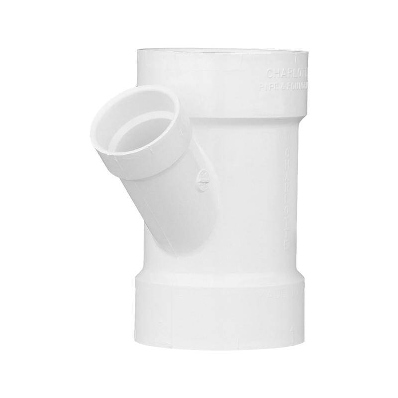 CHARLOTTE PIPE - Charlotte Pipe Schedule 40 4 in. Hub X 2 in. D Hub PVC Reducing Wye 1 pk