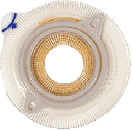 Coloplast - Ostomy Barrier Assura® Xpro Trim to Fit, Extended Wear Silicone Based Adhesive 40 mm Flange Green Code System Synthetic Resin 3/4 to 7/8 Inch Opening [5/BX]