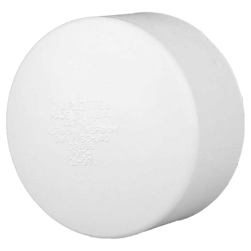 CHARLOTTE PIPE - Charlotte Pipe Schedule 30 3 in. Hub X 3 in. D Hub PVC Cap 1 pk
