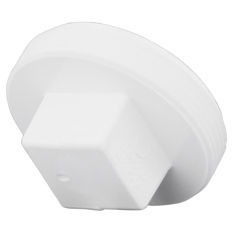 CHARLOTTE PIPE - Charlotte Pipe Schedule 40 4 in. MPT X 4 in. D MPT PVC Clean-Out Plug 1 pk