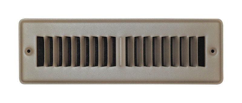 TRU AIRE - Tru Aire 2 in. H X 10 in. W 2-Way Powder Coat Brown Steel Floor Register [C150TSB02X10]