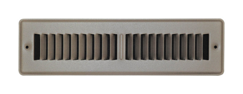TRU AIRE - Tru Aire 2 in. H X 12 in. W 2-Way Powder Coat Brown Steel Floor Register [C150TSB02X12]