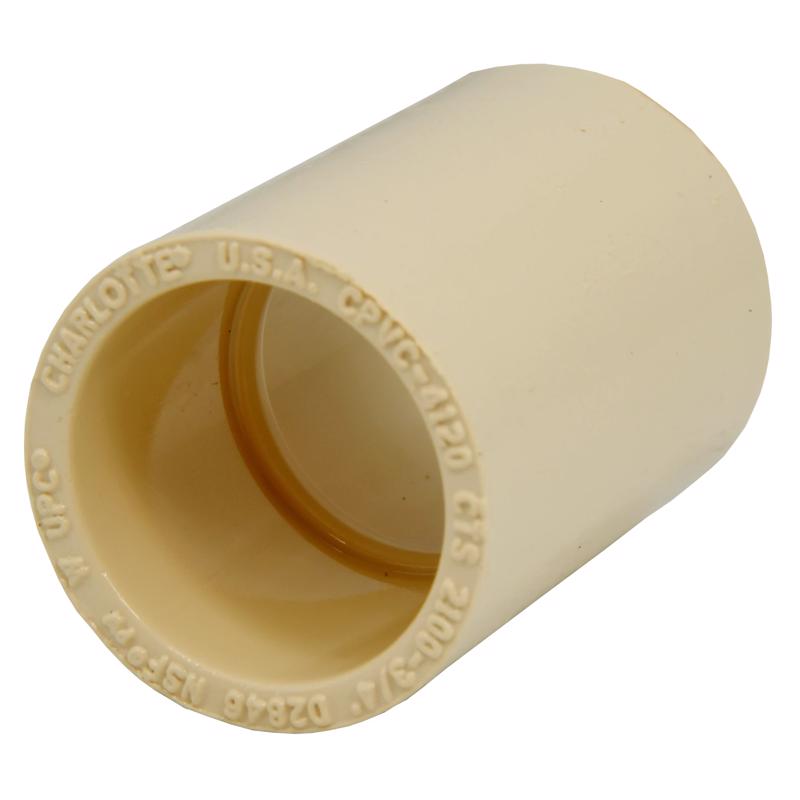 CHARLOTTE PIPE - Charlotte Pipe FlowGuard 3/4 in. Slip X 3/4 in. D Slip CPVC Coupling 10 pk