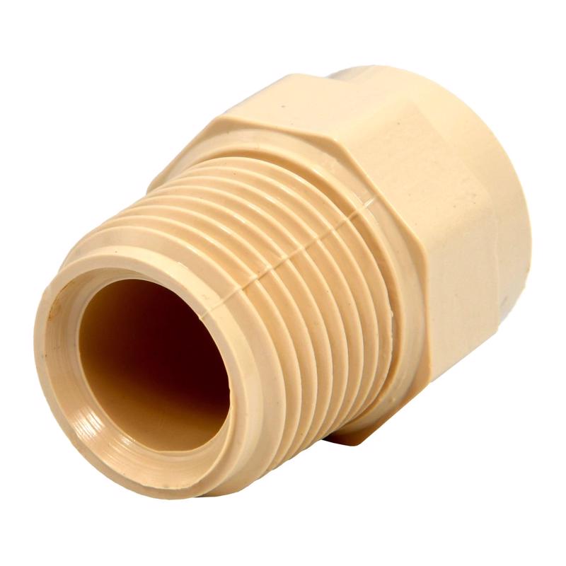 CHARLOTTE PIPE - Charlotte Pipe FlowGuard 1/2 in. MPT X 1/2 in. D Slip CPVC Male Adapter 10 pk