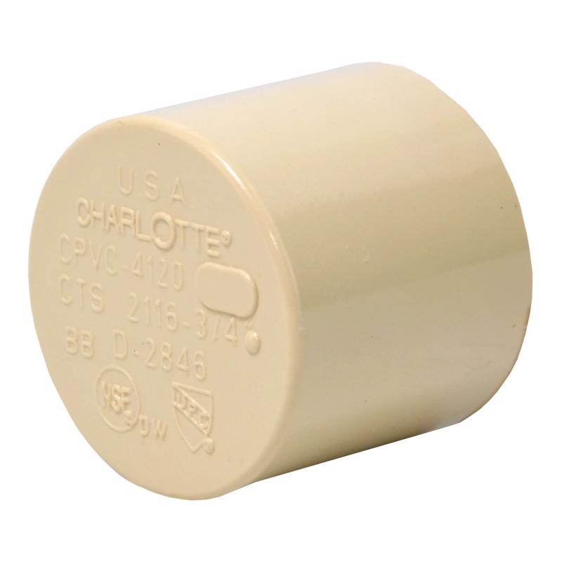 CHARLOTTE PIPE - Charlotte Pipe FlowGuard 3/4 in. Slip CPVC Drain Cap 10 pk