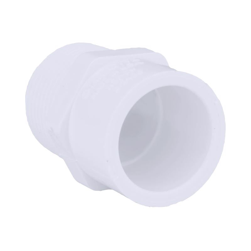 CHARLOTTE PIPE - Charlotte Pipe Schedule 40 3/4 in. MPT X 1/2 in. D Slip PVC Pipe Adapter 1 pk - Case of 25