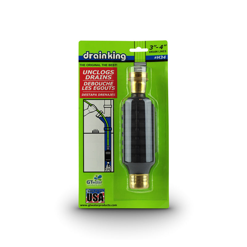 GT WATER PRODUCTS - GT Water Products Drain King Drain Unclogger [H34]