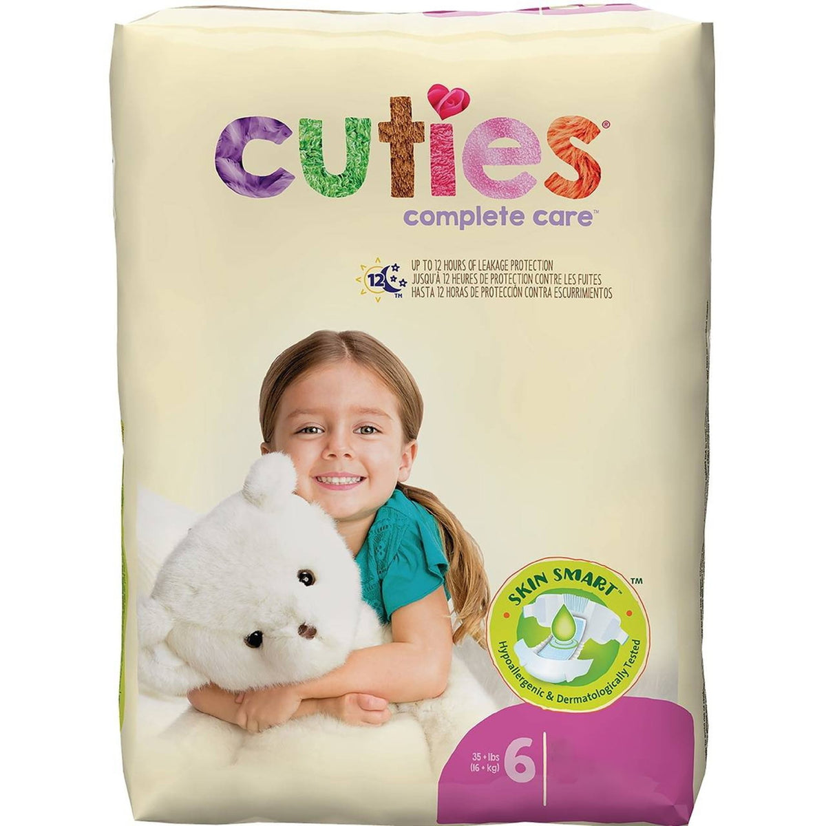 First Quality - Unisex Baby Diaper Cuties® Complete Care Size 6 Disposable Heavy Absorbency [25/PK]