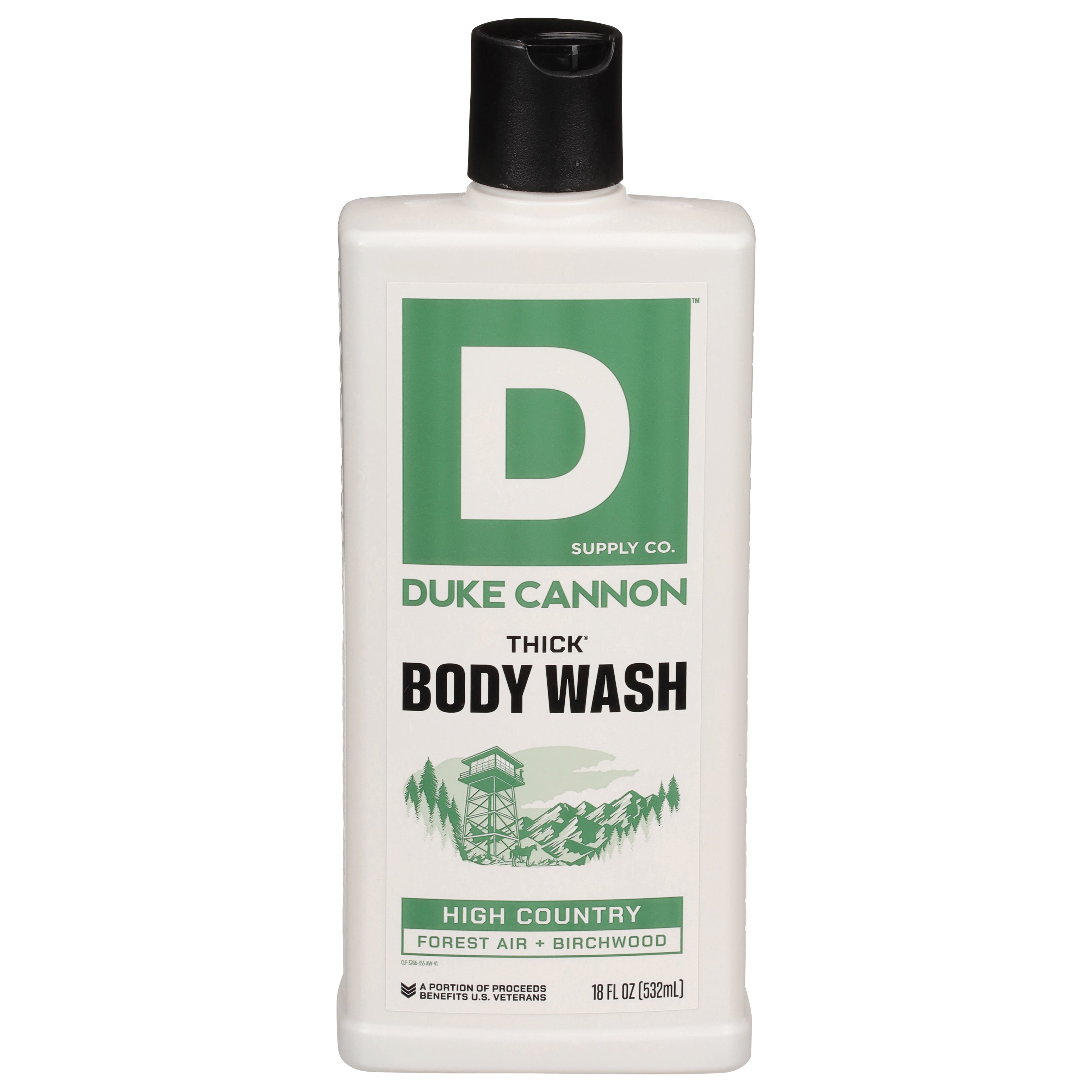 Duke Cannon Supply Co. Thick High Country Body Wash 18 fl oz - Case of 1