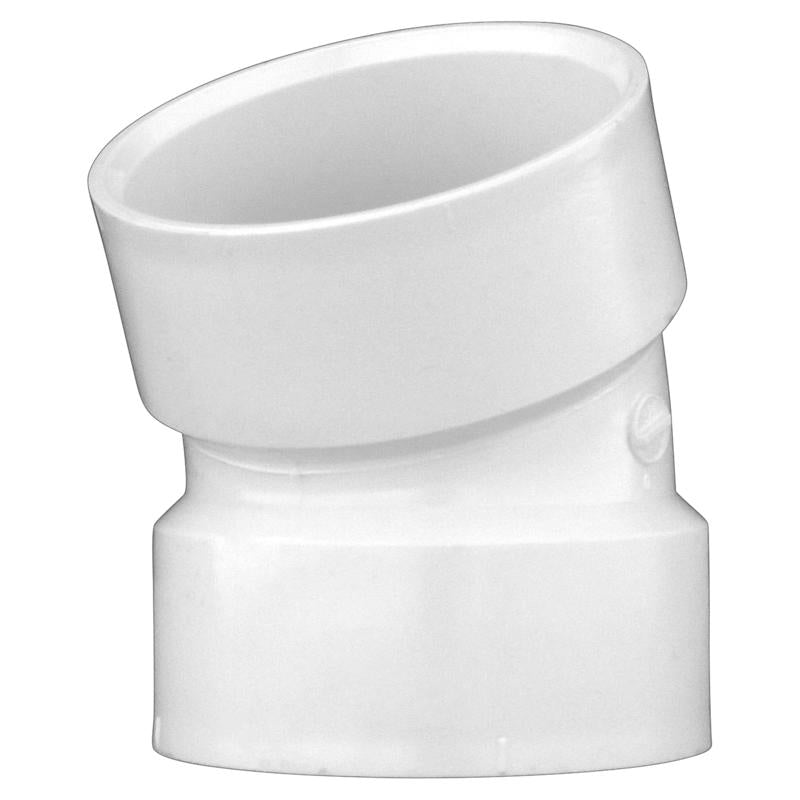 CHARLOTTE PIPE - Charlotte Pipe 4 in. Hub X 4 in. D Hub PVC Elbow 1 pk