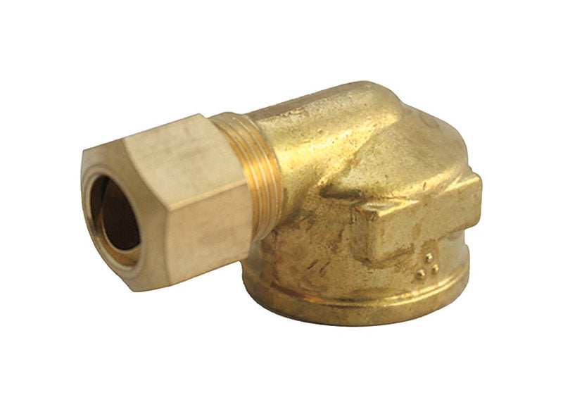 JMF COMPANY - JMF Company 1/4 in. Compression X 1/8 in. D FPT Brass 90 Degree Elbow - Case of 5