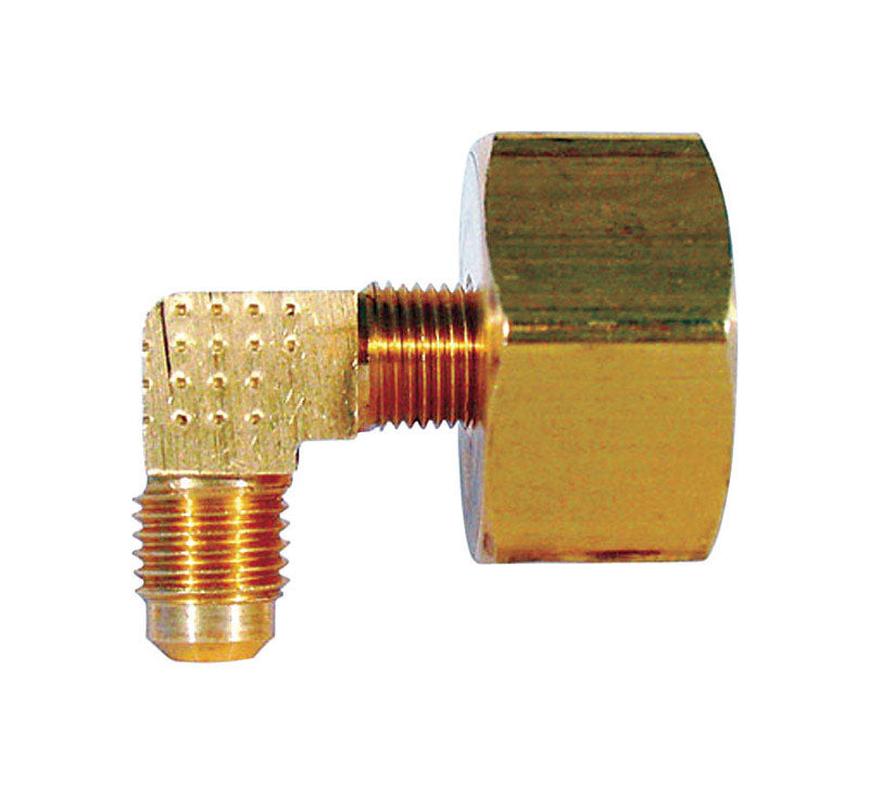 JMF COMPANY - JMF Company 1/4 in. Flare X 3/4 in. D FHT Brass 90 Degree Elbow
