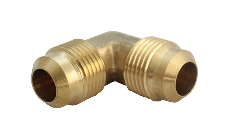 JMF COMPANY - JMF Company 1/4 in. Flare X 1/4 in. D Flare Brass 90 Degree Elbow - Case of 10
