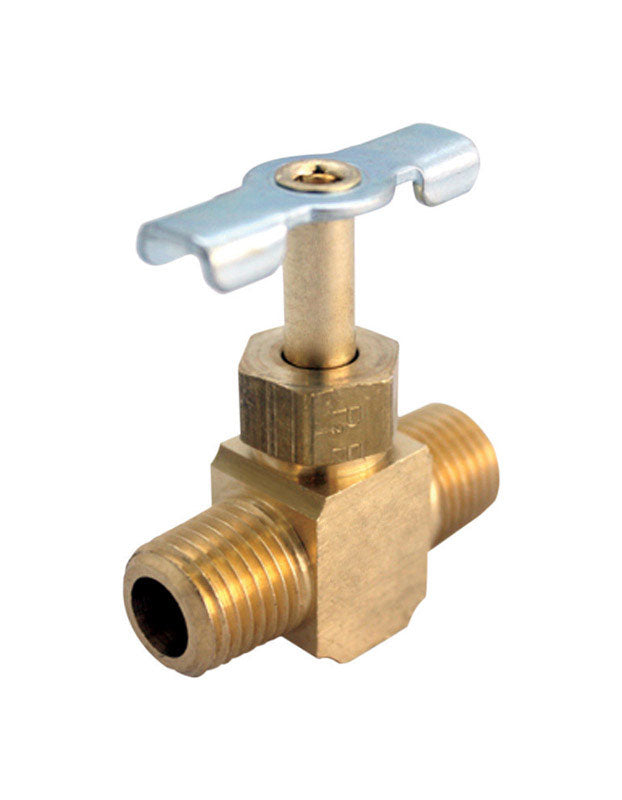 JMF COMPANY - JMF Company 1/8 in. 1/8 in. Brass Needle Valve - Case of 5 [4506564]
