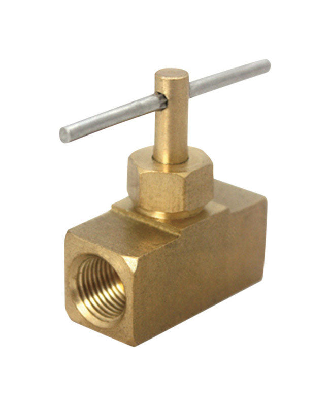 JMF COMPANY - JMF Company 1/8 in. 1/8 in. Brass Needle Valve - Case of 5 [4506622]