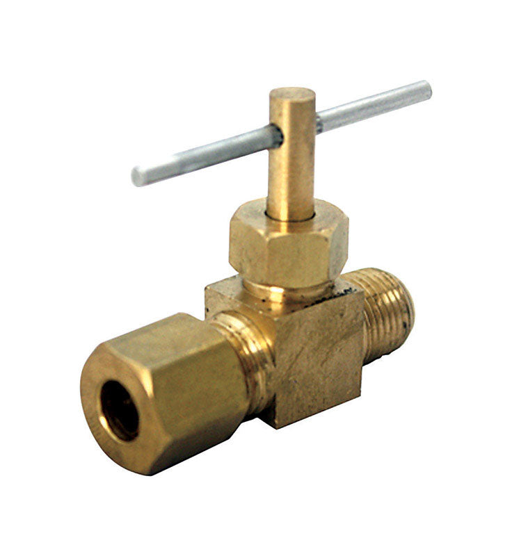 JMF COMPANY - JMF Company 3/8 in. 1/4 in. Brass Needle Valve - Case of 5