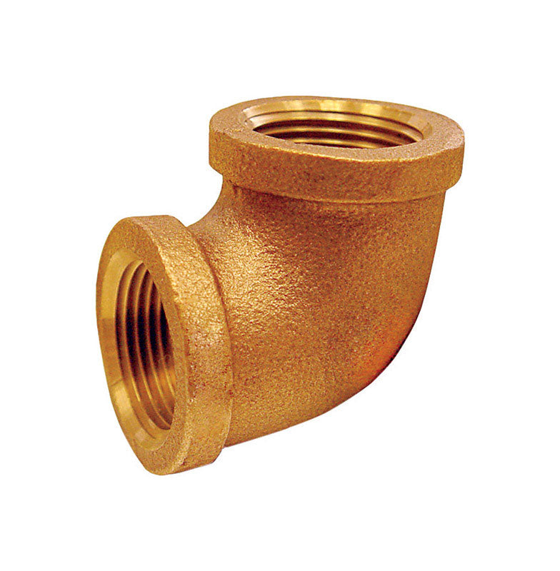 JMF COMPANY - JMF Company 3/8 in. FPT X 3/8 in. D FPT Brass 90 Degree Elbow - Case of 5 [4506986]