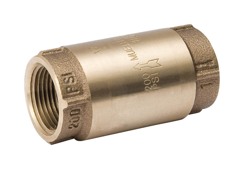 B & K - Mueller ProLine 3/4 in. D X 3/4 in. D Brass Spring Loaded Check Valve