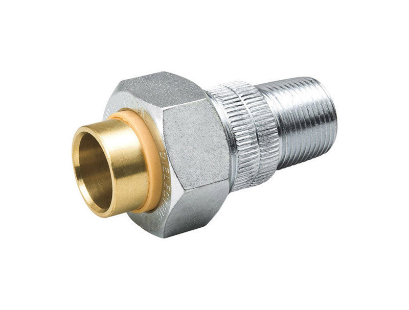 B & K - Mueller 3/4 in. MIP X 1/2 in. D Sweat Galvanized Brass/Copper/Steel Dielectric Union
