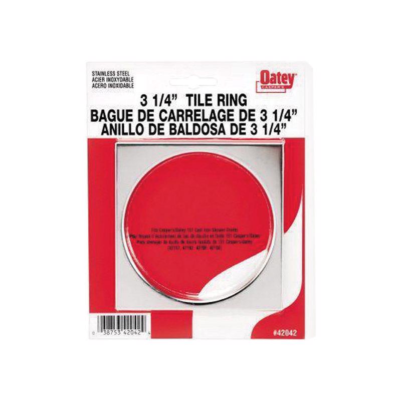 B & K - Oatey 151 Series Stainless Steel Square Tile Ring